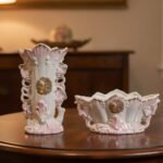 Why You Need This Vintage Iridescent Pink & Gold Porcelain Set